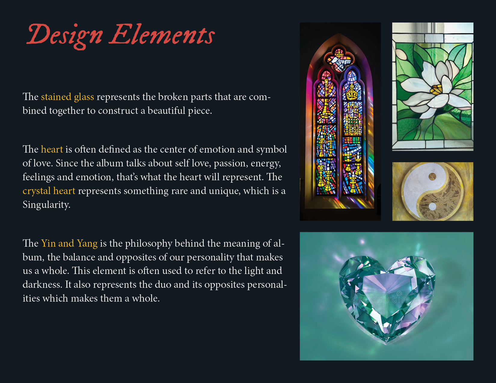 This are images of stained glass with text.